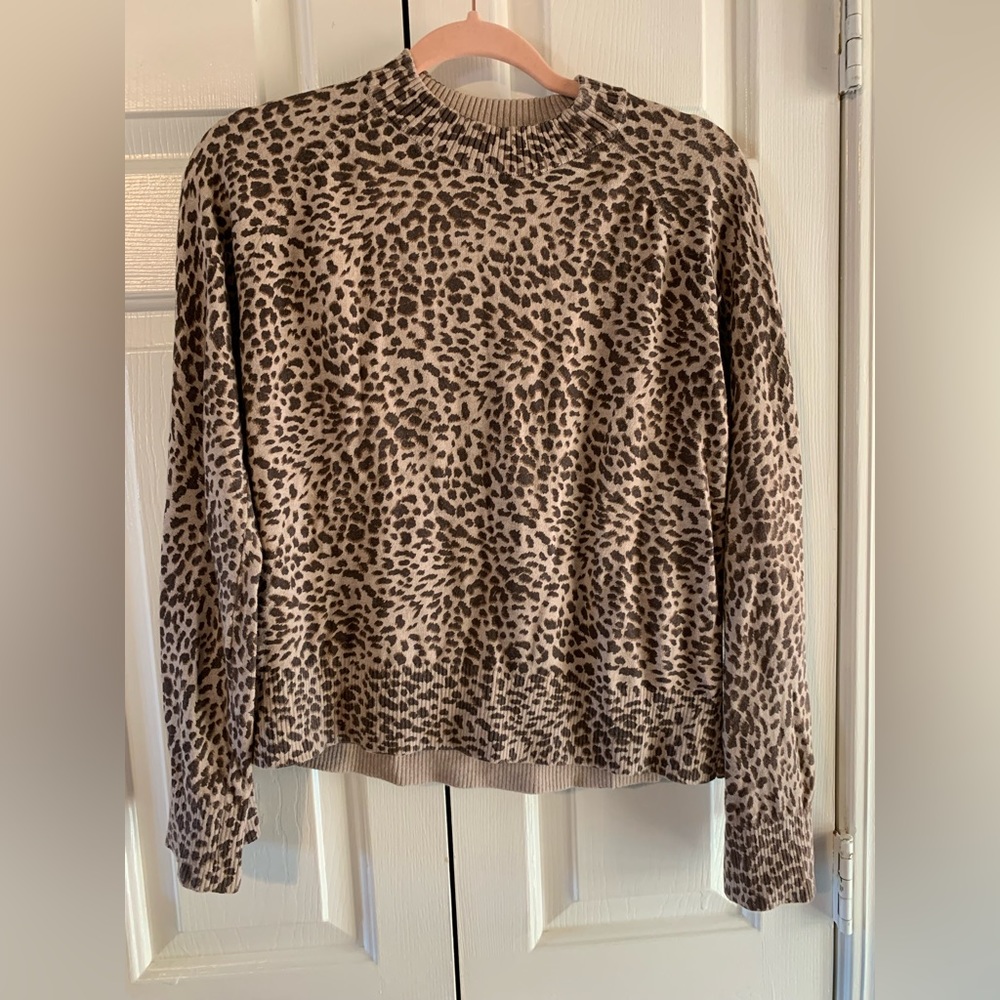 Monrow Animal Print Sweater